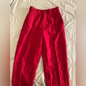 vintage red trousers